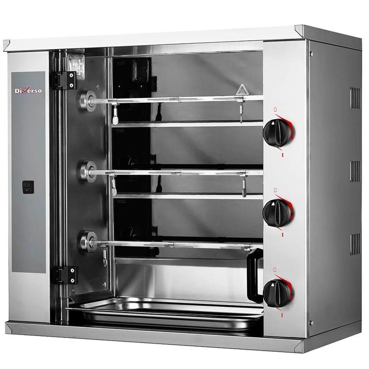 Kippengrill | SMALL | Elektrisch | 3 Spitten | 9 Kippen |, Zakelijke goederen, Horeca | Keukenapparatuur, Nieuw in verpakking
