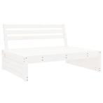 Houten Tuinbank 120cm Wit | Retour Deal | Modulair, Tuin en Terras, Tuinbanken, Verzenden, Nieuw, Hout