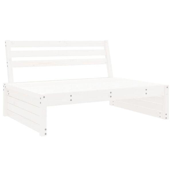 Houten Tuinbank 120cm Wit | Retour Deal | Modulair, Tuin en Terras, Tuinbanken, Nieuw, Hout, Verzenden