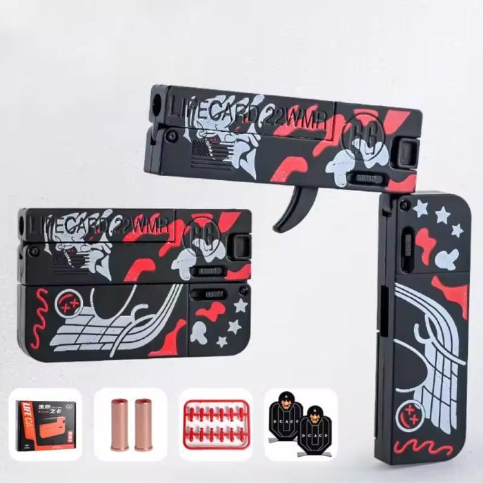 Lifecard Vouwbaar Soft Bullet Pistool - Speelgoed Shell, Kinderen en Baby's, Speelgoed | Overig, Nieuw, Verzenden