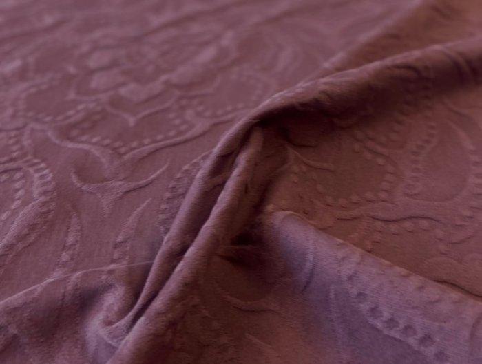 Hoogwaardig! Damast katoenen stof in paarse kleur, gemaakt, Antiek en Kunst, Antiek | Tapijten, Tafelkleden en Textiel