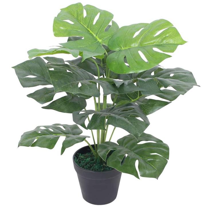 vidaXL Kunstplant met pot monstera 45 cm groen, Huis en Inrichting, Woonaccessoires | Kunstplanten en Kunstbloemen, Nieuw, Verzenden