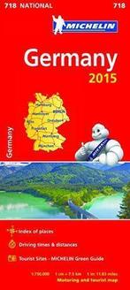 Germany 2015 - Michelin National Map 718, Michelin, Gelezen, Michelin, Verzenden