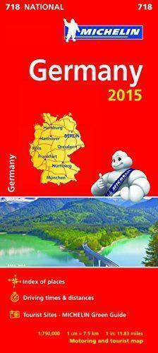 Germany 2015 - Michelin National Map 718, Michelin, Boeken, Overige Boeken, Gelezen, Verzenden