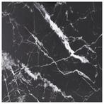 vidaXL Tafelblad 80x80 cm 6 mm gehard glas met marmeren desi