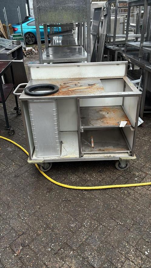 Afruimwagen 121x62x109 word schoongemaakt bij afhalen, Zakelijke goederen, Horeca | Keukenapparatuur, Ophalen of Verzenden