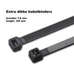 Set van 50 dikke tie wraps (kabelbinders zwart), 7.8x450 mm, Doe-het-zelf en Bouw, Verzenden, Nieuw