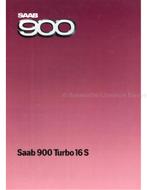 1984 SAAB 900 TURBO 16 S BROCHURE NEDERLANDS, Nieuw