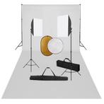 vidaXL Fotostudioset met softboxlampen, achtergrond en, Verzenden, Nieuw
