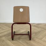 Woodmark schoolstoel zithoogte 45 cm, rood - beuken, Huis en Inrichting, Stoelen, Gebruikt, Hout, Eén