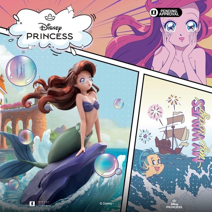 Disney Anime Princess Scale Statue The Little Mermaid Ariel, Verzamelen, Disney, Ophalen of Verzenden