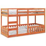 vidaXL Stapelbed massief grenenhout wasbruin 90x200 cm, Verzenden, Nieuw