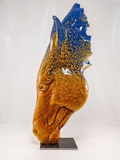 Salvatore Alibrio - Drinking horse -, Antiek en Kunst, Kunst | Schilderijen | Modern