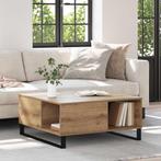 vidaXL Salontafel artisanaal eikenkleurig 80 x 80 x 36.5 cm, Huis en Inrichting, Tafels | Salontafels, Verzenden, Nieuw