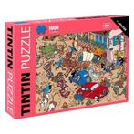 Kuifje Ongeval op het Plein Puzzel + Poster (1000 stukken), Ophalen of Verzenden