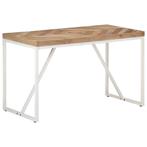 vidaXL Eettafel 120x60x76 cm massief acaciahout en mangohout, Huis en Inrichting, Tafels | Eettafels, Verzenden, Nieuw