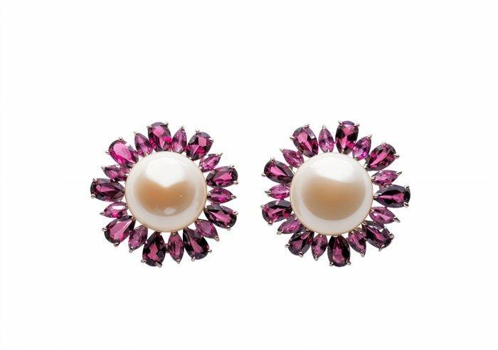 Zonder Minimumprijs - Oorbellen Verguld, Zilver Parel -, Handtassen en Accessoires, Oorbellen