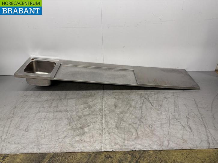 Bac dévier en acier inoxydable Evier 269 x 55 cm Horeca, Articles professionnels, Horeca | Autre, Envoi