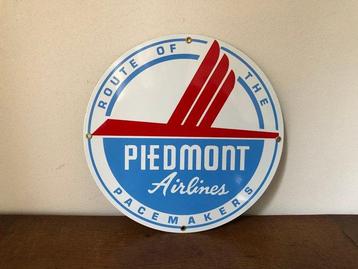 Ande Rooney - Reclamebord - Piedmont Airlines. Route of the, Antiek en Kunst