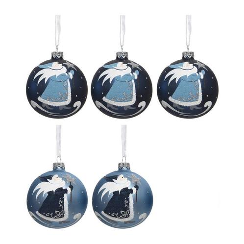 Decoris kerstballen (Ø8 cm) (set van 5) (Overige), Huis en Inrichting, Woonaccessoires | Overige, Nieuw, Verzenden