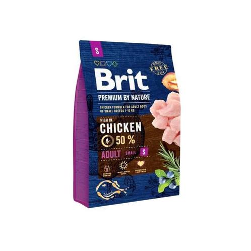 Brit premium by nature adult s 3kg - nourriture sèche pour, Dieren en Toebehoren, Hondenvoerbakken en Drinkbakken