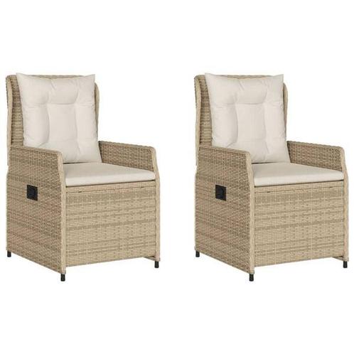 Tuinstoelen Beige - Verstelbaar | Retour Deal | -40%, Tuin en Terras, Tuinstoelen, Verstelbaar, Nieuw, Rotan, Verzenden
