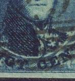 België 1851 - Prachtig gerande zegel met centrale, Gestempeld