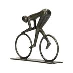 Figurine - Wielrenner - 21 cm - Bronze, Antiek en Kunst