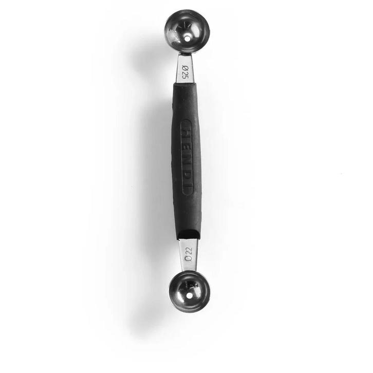 Meloenbolletjeslepel | RVS | Zwart | Lengte 165mm HENDI, Articles professionnels, Horeca | Équipement de cuisine, Envoi