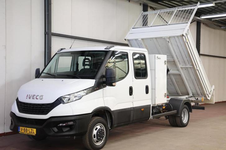 Iveco Daily 35C16 3.0 160PK KIPPER DUBBEL CABINE 3500KG, Auto's, Bestelwagens en Lichte vracht, Ophalen