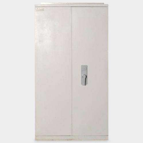 Holland Safety kluis, lichtgrijs, 180 x 93 cm, incl. 4 le..., Maison & Meubles, Armoires | Armoires à porte coulissante & Armoires à archives