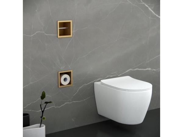 Veiling - Inbouw Reserve- en Toiletrolhouder – Geborsteld, Doe-het-zelf en Bouw, Sanitair, Nieuw