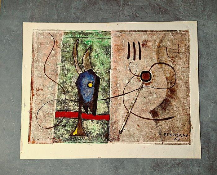 Geza Perneczky (1936) - Untitled, Antiek en Kunst, Kunst | Schilderijen | Modern