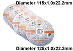 Bgs Technic Slijpschijf 115 x 1,0 x 22,2 mm, 5 stuks, Verzenden, Nieuw