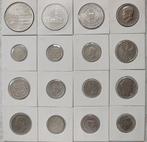 Monde. Lote de 16 moedas de prata de vários países; 165.5g, Postzegels en Munten