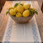 Paar Mediterrane Gobelin Runner – Citroenen en Decoratieve