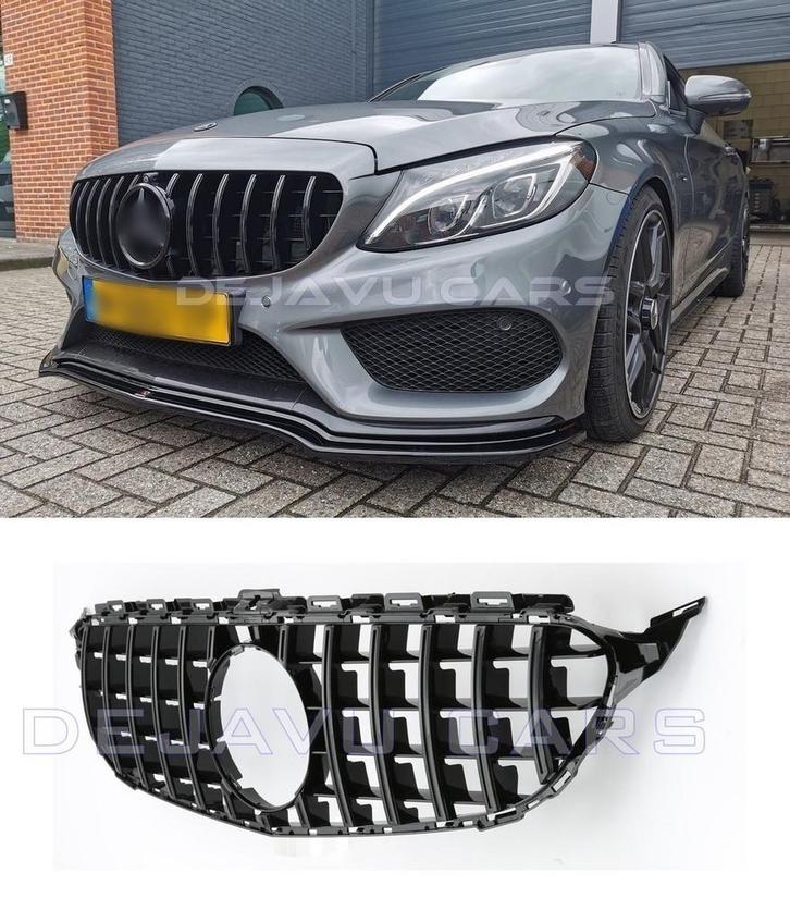 AMG Look Front Grill voor Mercedes Benz C Klasse W205 S205, Auto diversen, Tuning en Styling, Ophalen of Verzenden