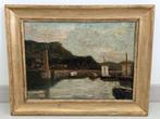 Dante Comelli (1880-1958) - Paesaggio Portuale, Antiek en Kunst