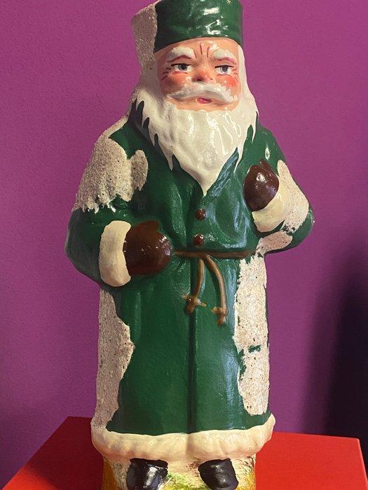 snoepcontainer in de vorm van een kerstman met groene jas,, Diversen, Kerst