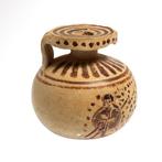 Grèce antique, corinthien Terre cuite Aryballos peint avec