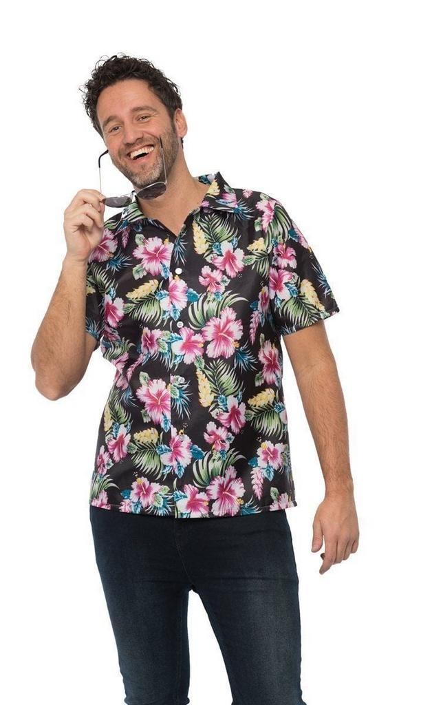 Hawai Shirt Zwart, Kinderen en Baby's, Carnavalskleding en Verkleedspullen, Nieuw, Verzenden
