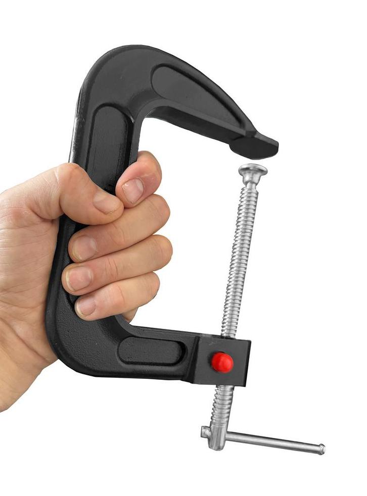 Zwarte G-klem (lijmklem) 180x100 mm, Doe-het-zelf en Bouw, Gereedschap | Overige machines, Nieuw, Verzenden