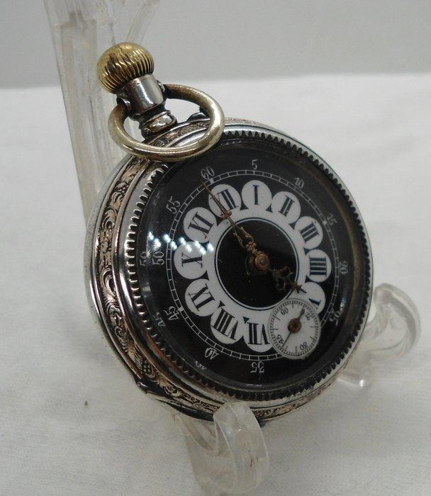 Emile Locle - Silver/gold vermeil Pocket watch - 1900-1949, Handtassen en Accessoires, Horloges | Heren