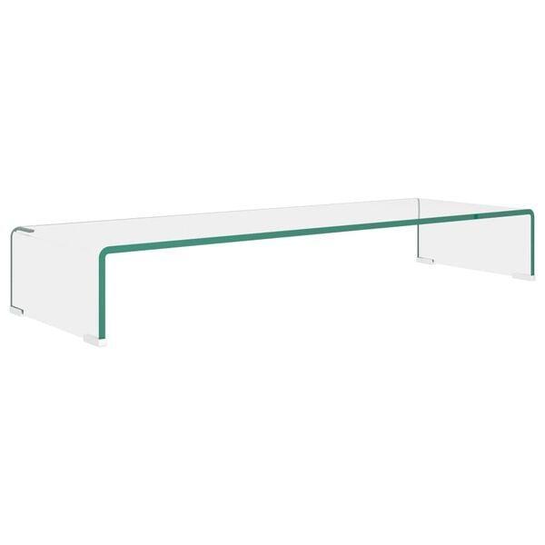 Glazen TV Standaard 90cm | Retour Deal | Stijlvol Wonen, Huis en Inrichting, Kasten |Televisiemeubels, 25 tot 50 cm, Zo goed als nieuw