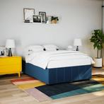 vidaXL Bedframe zonder matras stof blauw 160x200 cm, Verzenden, Nieuw