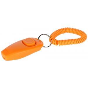 Clicker en fluitje 2-in-1, oranje, 8 cm - kerbl, Animaux & Accessoires, Accessoires pour chiens