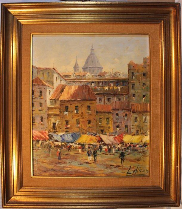 Europese school (XX) - Mercado, Antiek en Kunst, Kunst | Schilderijen | Klassiek