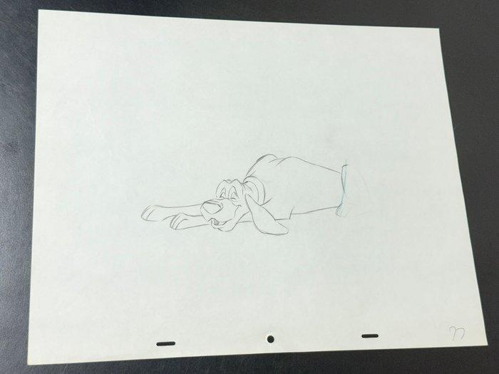 Walt Disney - Oorspronkelijke animatie tekening van Copper, Verzamelen, Disney