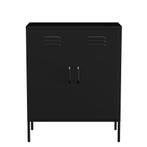 Lendo Online Dressoir Metaal 80x40x100 cm Zwart, Huis en Inrichting, Kasten | Dressoirs, Verzenden, Nieuw