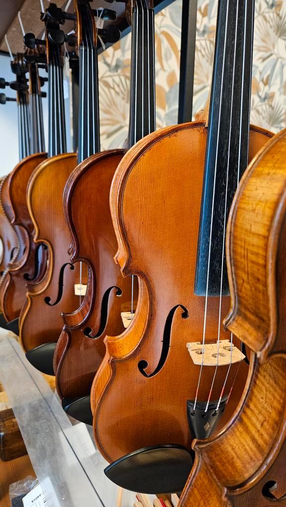 Studie- en gevorderde violen, Muziek en Instrumenten, Strijkinstrumenten | Violen en Altviolen, Viool, Gebruikt, 4/4-viool, Met koffer